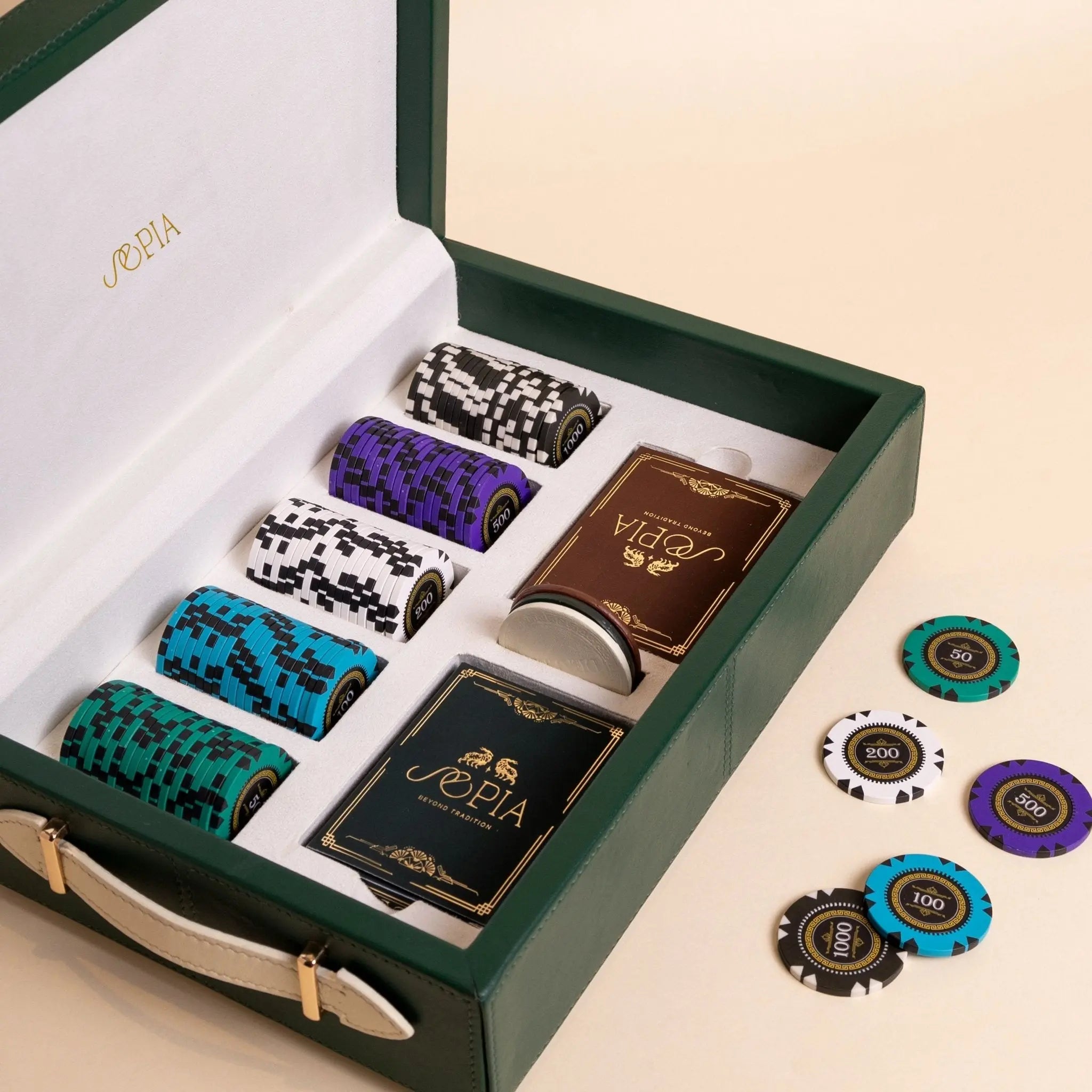 Chateau Poker Set - Small - Sepia Homes